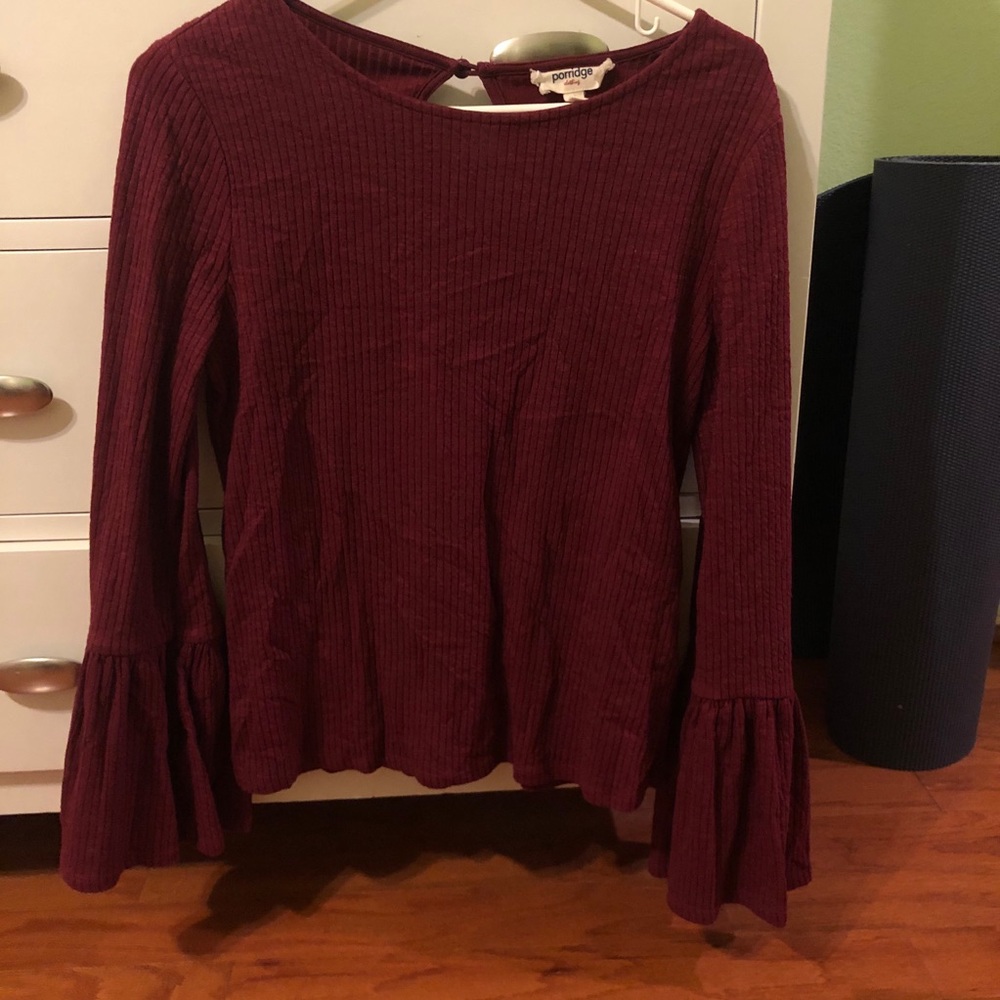 Anthropologie bell sleeve shirt